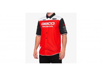 Košile BLITZ, 100% (červená/bílá/černá)