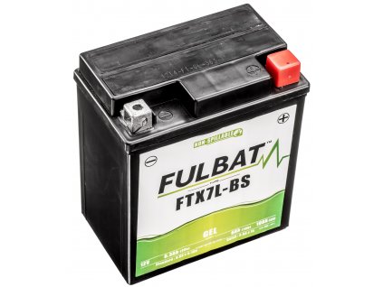 baterie 12V, YTX7L-BS GEL, 6Ah, 100A, bezúdržbová GEL technologie 113x70x130 FULBAT (aktivovaná ve výrobě)