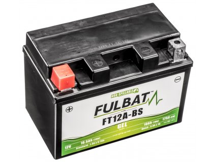 baterie 12V, YT12A-BS GEL, 12V, 10Ah, 175A, bezúdržbová GEL technologie 150x88x105 FULBAT (aktivovaná ve výrobě)