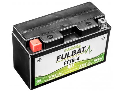 baterie 12V, YT7B-4 GEL, 12V, 6.5Ah, 110A, bezúdržbová GEL technologie 150x65x93 FULBAT (aktivovaná ve výrobě)