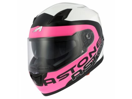 Moto přilba ASTONE GT900 APOLLO růžovo/bílá