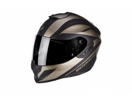 Moto přilba SCORPION EXO-1400 AIR FREEWAY II černo/titanová matná