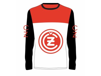 Dres ČZ LOGO Replika 19106 bílo/černo/červený