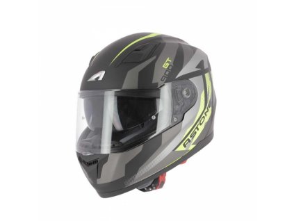 Moto přilba ASTONE GT900 exclusive ALPHA šedo/žlutá