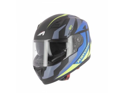 Moto přilba ASTONE GT900 exclusive ALPHA modro/žlutá
