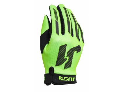 Moto rukavice JUST1 J-FORCE X neonově zeleno/černé