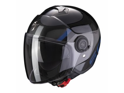 Moto přilba SCORPION EXO-CITY SYMPA černo/stříbrná