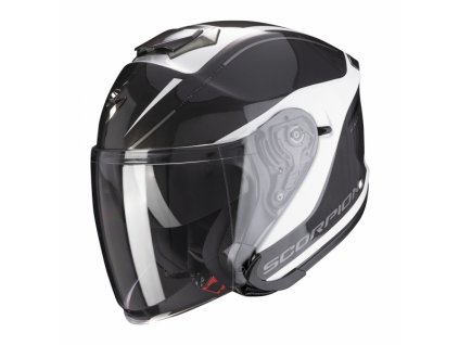 Moto přilba SCORPION EXO-S1 SHADOW bílo/stříbrná