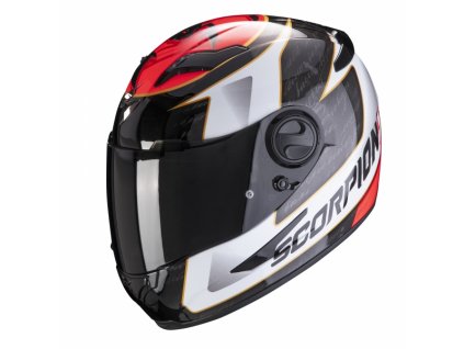 Moto přilba SCORPION EXO-490 TOUR bílo/červená