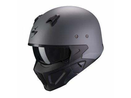 Moto přilba SCORPION COVERT-X solid matná cementově šedá