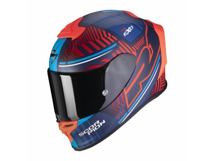 Moto přilba SCORPION EXO-R1 AIR VICTORY matná modro/červená