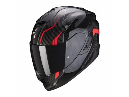 Moto přilba SCORPION EXO-1400 AIR FORTUNA černo/červená