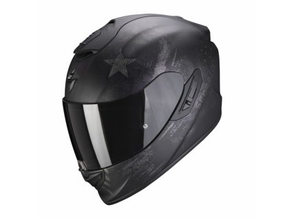 Moto přilba SCORPION EXO-1400 AIR ASIO matná černo/stříbrná