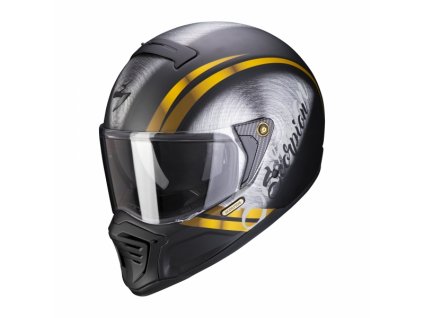 Moto přilba SCORPION EXO-HX1 OHNO matná černo/zlatá