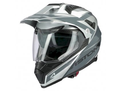Moto přilba ASTONE CROSSMAX OURAGAN stříbrná