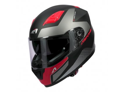 Moto přilba ASTONE GT900 RACE matná neonově červeno/černá