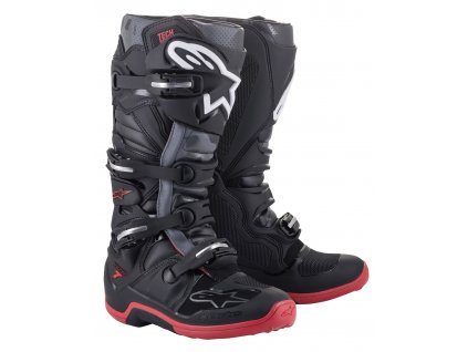 Boty TECH 7 2022, ALPINESTARS (černá/šedá/červená)