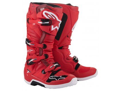 boty TECH 7, ALPINESTARS (červená)