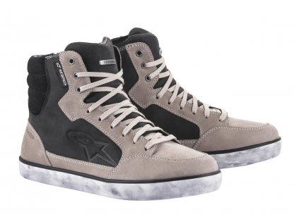 boty J-6 WATERPROOF, ALPINESTARS (černá/krémová) 2025