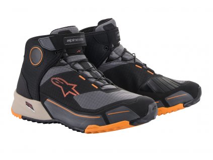 Boty CR-X DRYSTAR 2022, ALPINESTARS (černá/hnědá/oranžová)