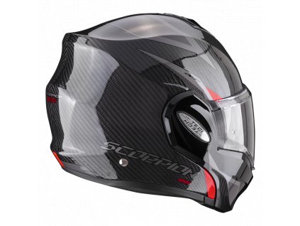 Moto přilba SCORPION EXO-TECH CARBON TOP černo/červená