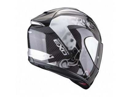 Moto přilba SCORPION EXO-1400 CARBON AIR ARANEA černo/bílá