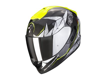 Moto přilba SCORPION EXO-1400 CARBON AIR ARANEA černo/neonově žlutá