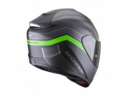Moto přilba SCORPION EXO-1400 AIR FORTUNA matná černo/zelená