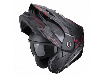 Moto přilba SCORPION ADX-2 CARRERA matná černo/červená