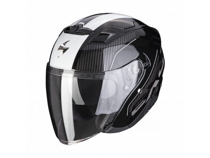 Moto přilba SCORPION EXO-230 CONDOR metalická černo/bílá