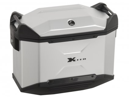 Xceed side case 38 ltr right silver 1