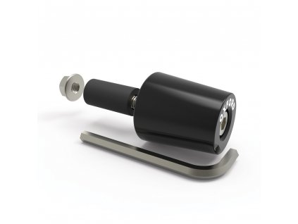 Závaží řídítek Bar Ends 3 s redukcí pro vnitřní průměr 13 a 18 mm (vnější 22 a 28,6 mm), OXFORD - Anglie (černé, pár)