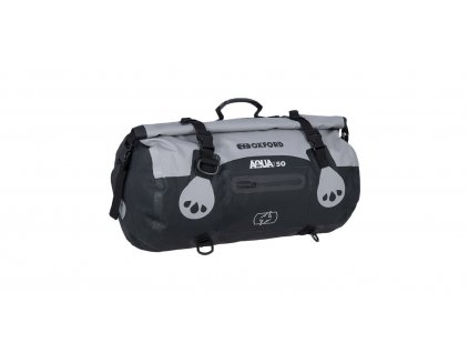 Vodotěsný vak Aqua T-50 Roll Bag, OXFORD (šedý/černý, objem 50 l)