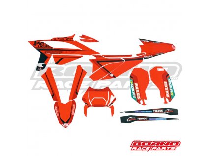Polepy sada BOANO 2020 Red Edition / Beta RR 2T-4T '20-'22