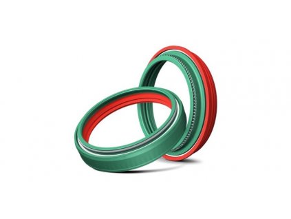 simering + prachovka do př. vidlice (48 x 57,9 x 9 mm, ZF Sachs 48 mm, DC), SKF (zeleno-červené)