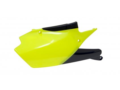 Boční číslové tabulky Yamaha, RTECH (neon žluté-černé, pár)