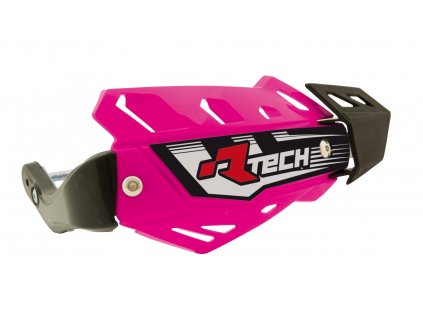 kryty páček FLX ATV, RTECH (neon růžové, 4 varianty v 1, vč. montážní sady)