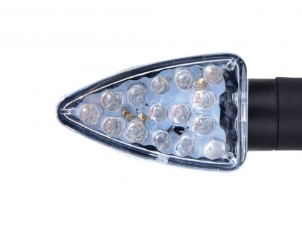 blinkr LED Arrow krátký, OXFORD (čiré sklíčko, černý plášť, pár)