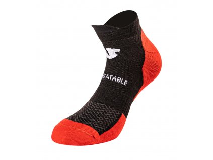 ponožky COMFY SHORT, UNDERSHIELD (červená/černá)