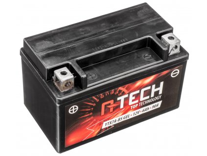 Baterie 12V, YTX7A-BS GEL, 6Ah, 90A, bezúdržbová GEL technologie 150x87x94, A-TECH (aktivovaná ve výrobě)