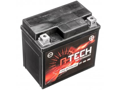 Baterie 12V, YTX5L-BS/YTZ6S GEL, 4Ah, 80A, bezúdržbová GEL technologie 113x70x105, A-TECH (aktivovaná ve výrobě)