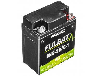 Baterie 6V, 6N6-3B/B-1 GEL, 6Ah, 50A,  bezúdržbová GEL technologie 95x55x117 FULBAT (aktivovaná ve výrobě)