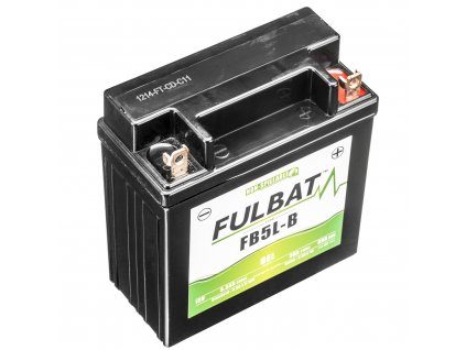baterie 12V, YB5L-B GEL, 12V, 5Ah, 65A, bezúdržbová GEL technologie 120x60x130 FULBAT (aktivovaná ve výrobě)