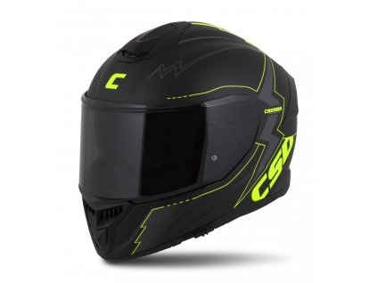 přilba Integral GT 2.1 Flash, CASSIDA (černá matná/žlutá fluo/tmavě šedá) plexi s přípravou pro Pinlock 2025