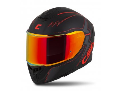 Přilba Integral GT 2.1 Flash, CASSIDA (černá matná/metalická červená/tmavě šedá) plexi s přípravou pro Pinlock
