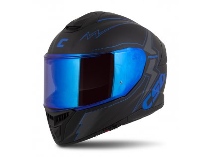 Přilba Integral GT 2.1 Flash, CASSIDA (černá matná/metalická modrá/tmavě šedá) plexi s přípravou pro Pinlock
