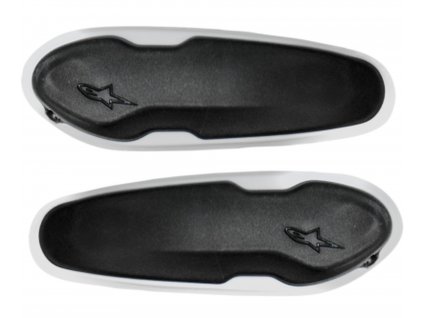 Slidery špičky pro boty Supertech R/SMX PLUS/SMX-6/SMX S a SMX-1 R, ALPINESTARS (černé/bílé, plast, pár)