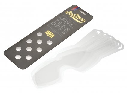 strhávací slídy plexi pro brýle BARSTOW, 100% (20 vrstev v balení, čiré)