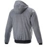 bunda CHROME IGNITION HOODIE, ALPINESTARS (šedá/bílá/černá/červená) 2026