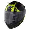moto helma yohe 938 double visor cerna fluo